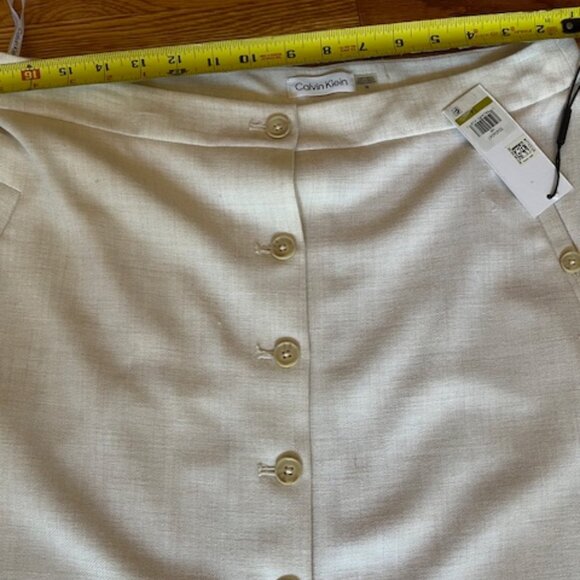 Calvin Klein Two-Piece Suit Set | Color: Cream | Size: 14 - Picture 7 of 8